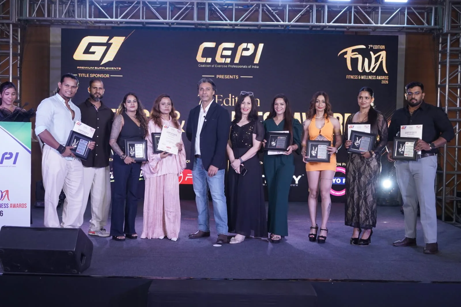 CEPI 2026 award recipients gathered on stage
