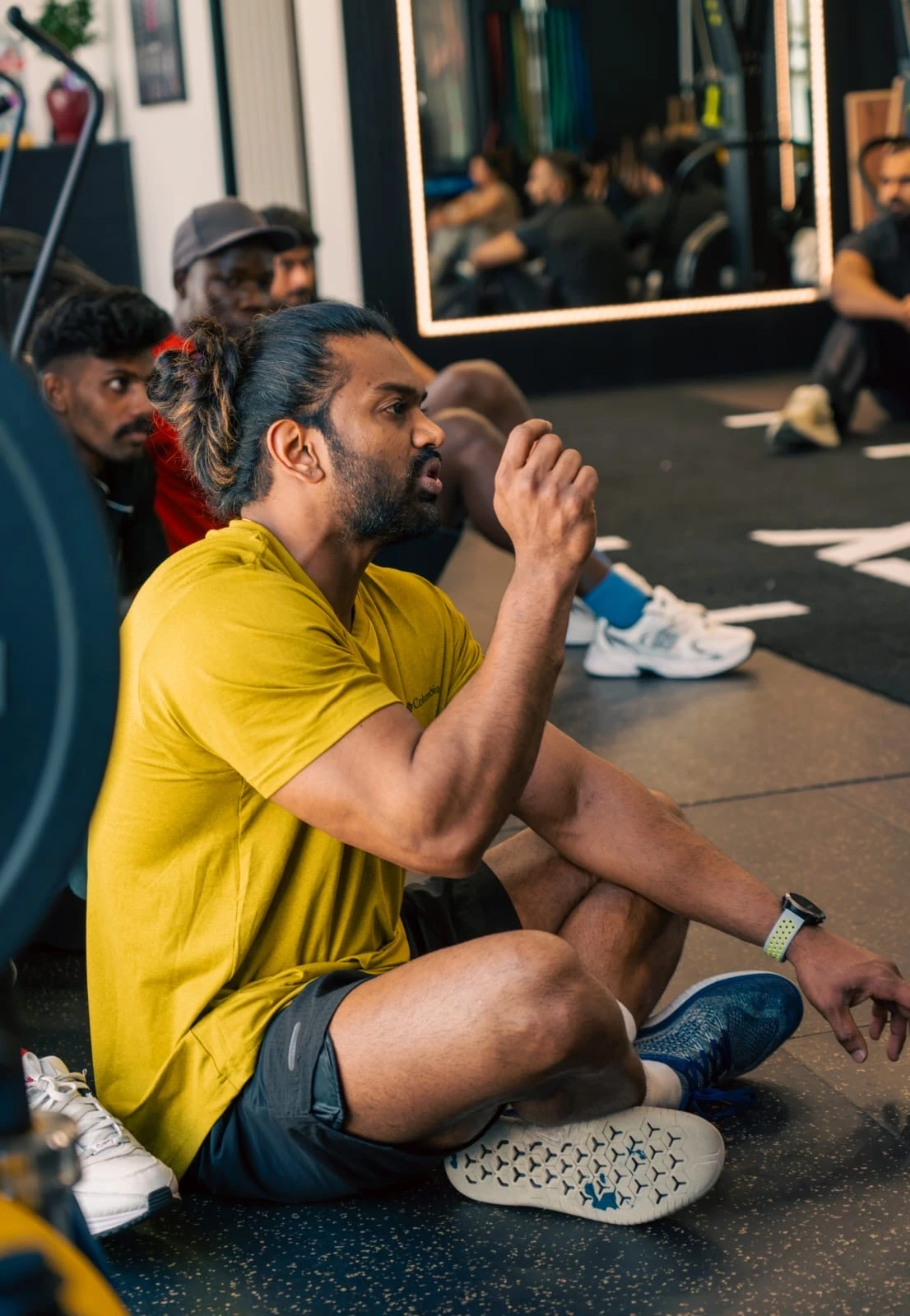 Exercise professionals attending an instructor-led education session on the FSSA UAE website